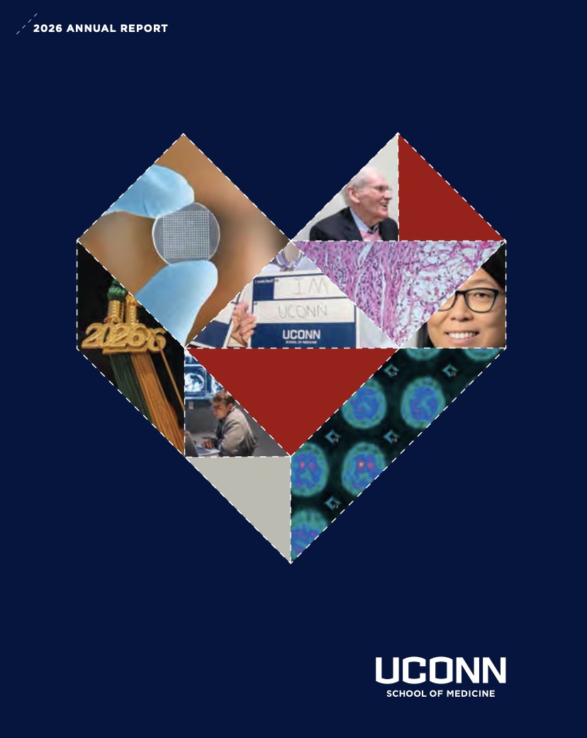 cover of annual report with heart picture collage
